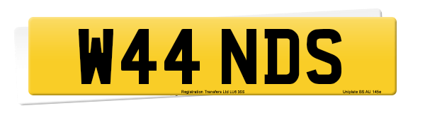 Registration number W44 NDS